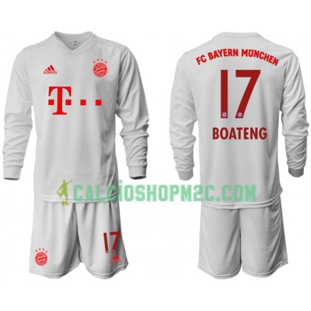 Bayern Monaco Jerome Boateng 17 Bambino Maglia Trasferta 2020/2021 Manica Lunga (+ Pantaloncini)